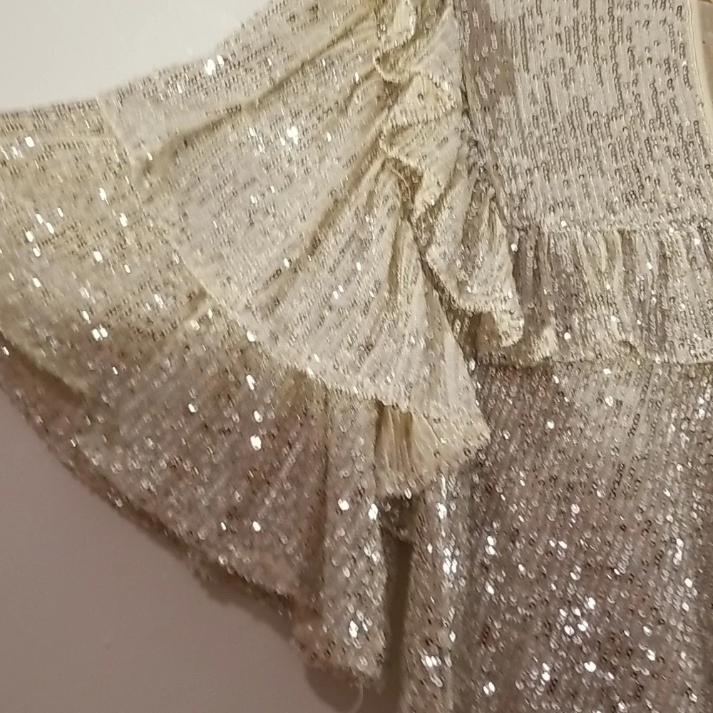 Free People sparkly sequin blouse - Picture 4 of 11